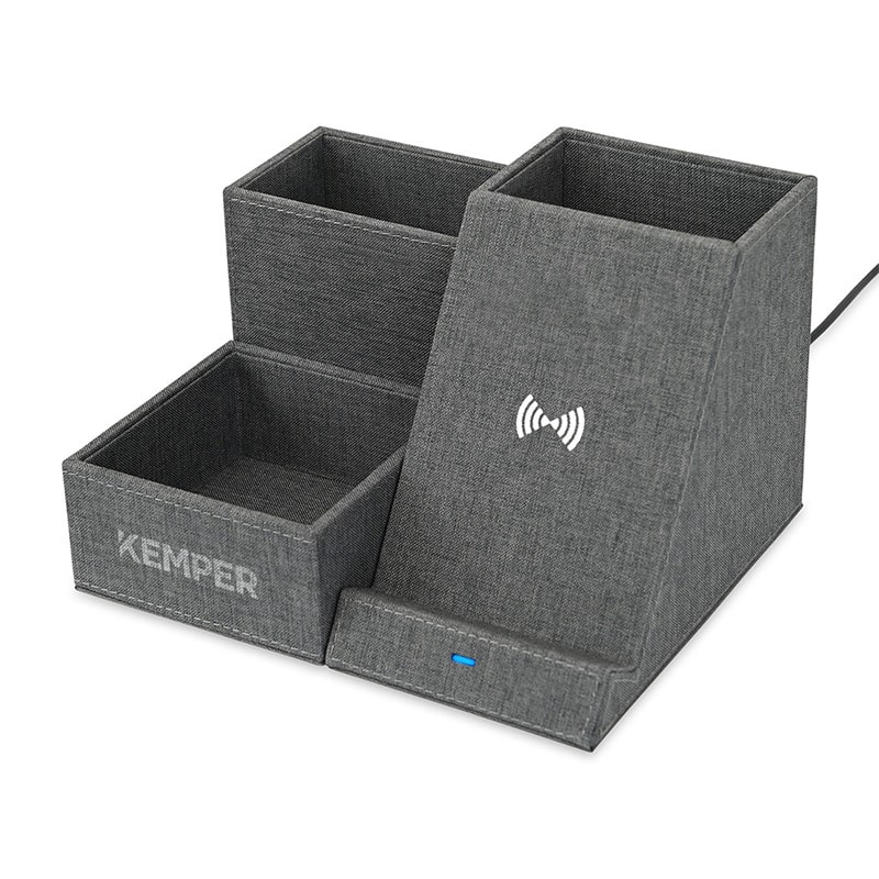 branded desk organizer for office supplies