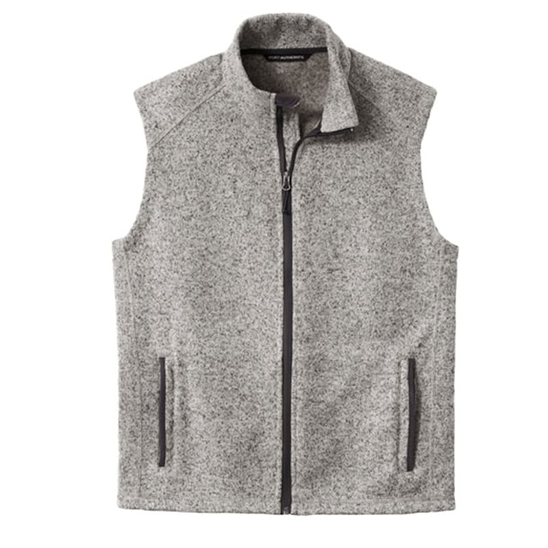 custom branded sherpa fleece vest