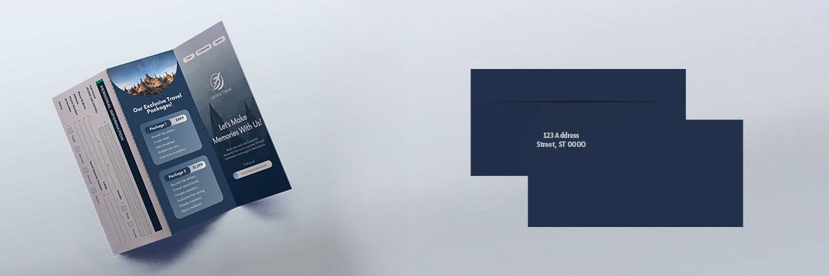 bifold with reply panel fundraising mailer