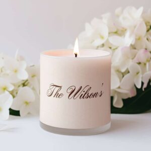 real estate closing gift idea, custom candle labels