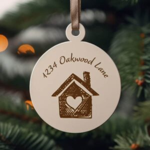 real estate closing gift idea, custom ornaments