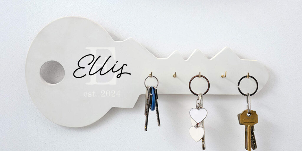 real estate closing gift idea, custom key holder
