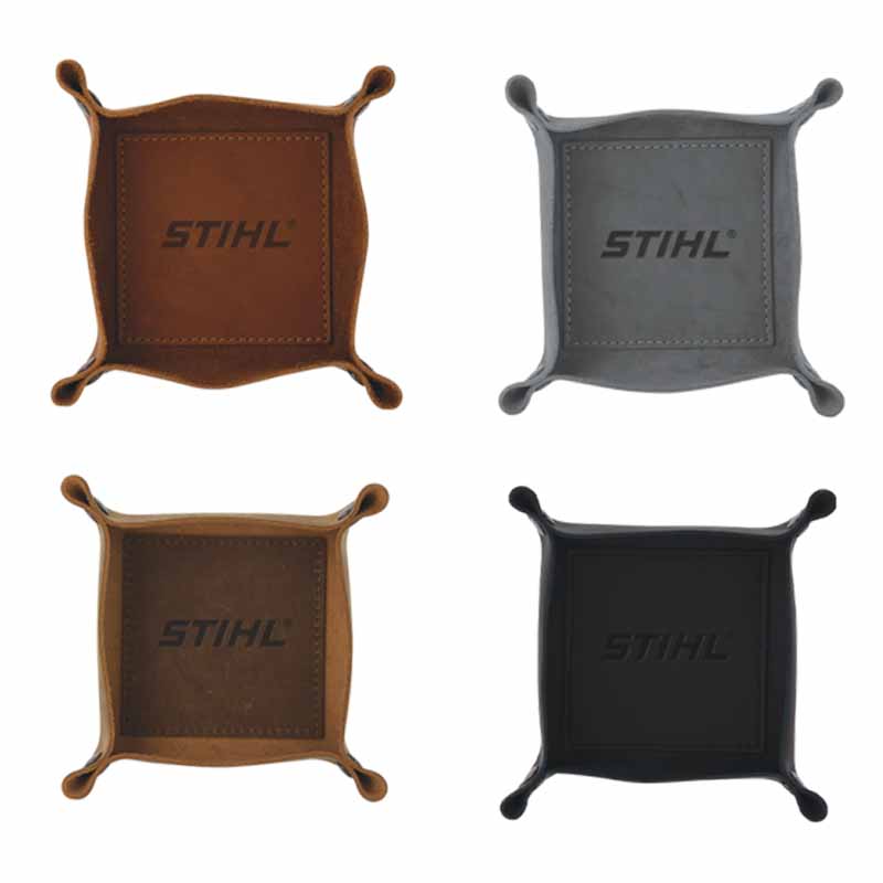 high-end branded leather catch all trays