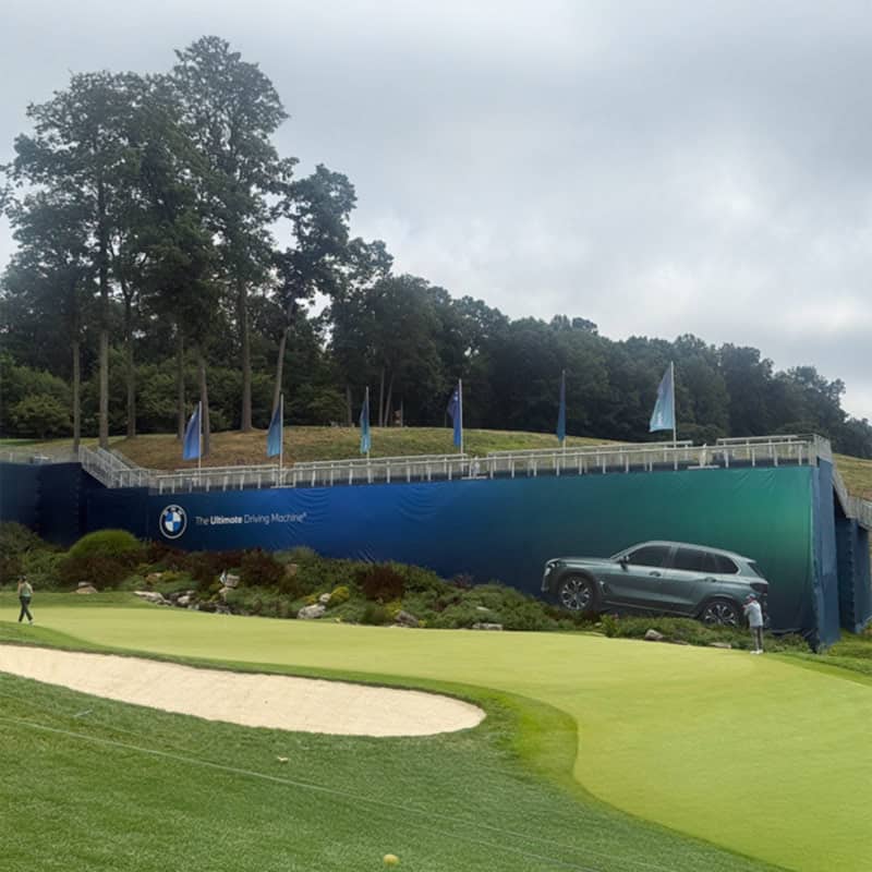 Western Golf Association's BMW Championship stand signage