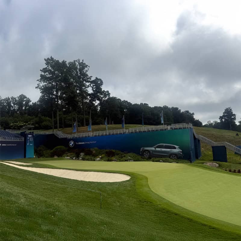 Western Golf Association's BMW Championship stadiums signage