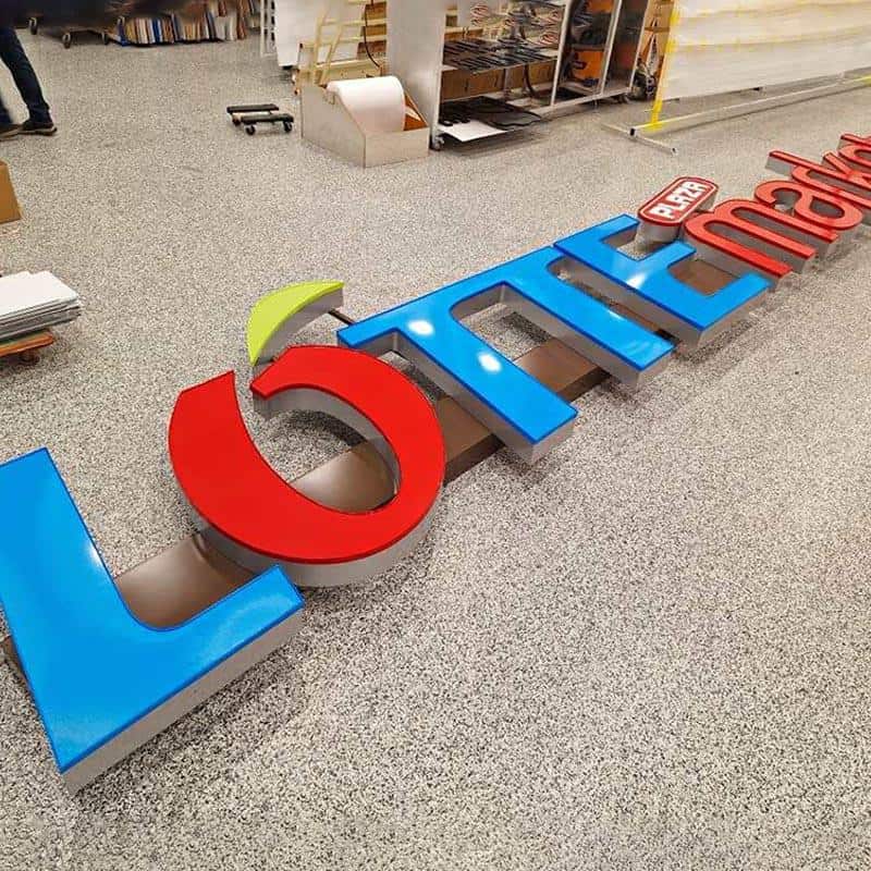 lotte plaza markets channel letters