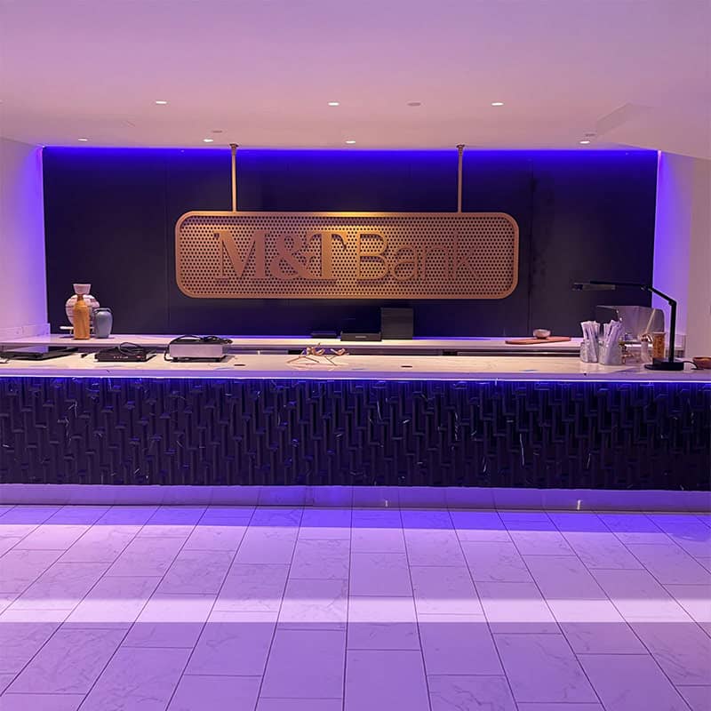 The Trust suite in the Baltimore Ravens M&T Bank Stadium signage renovations