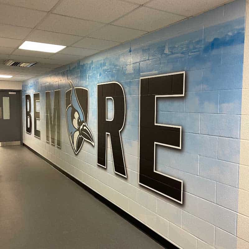 Wall Mural for Johns Hopkins Athletics