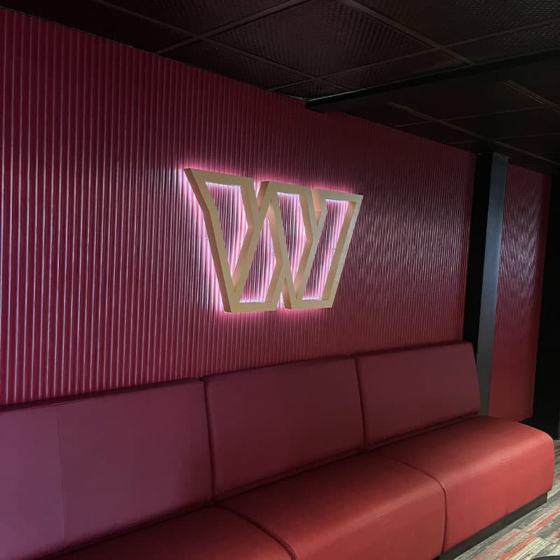 Legacy Lofts illuminated channel letter signage produced by Strategic Factory