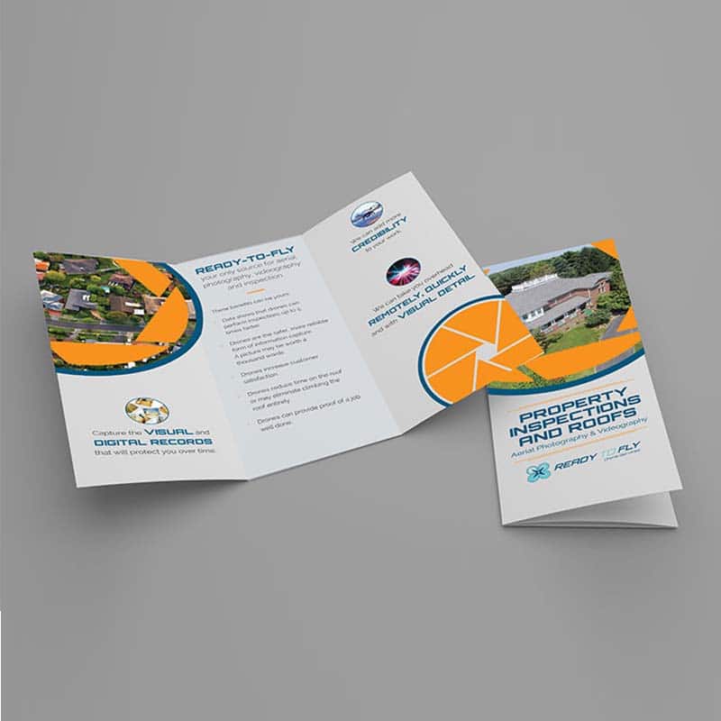 professionally designed promotional folded brochure