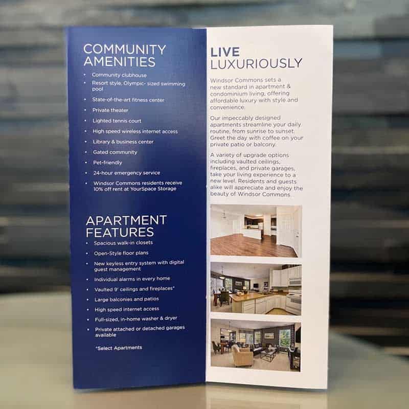 custom printed brochure
