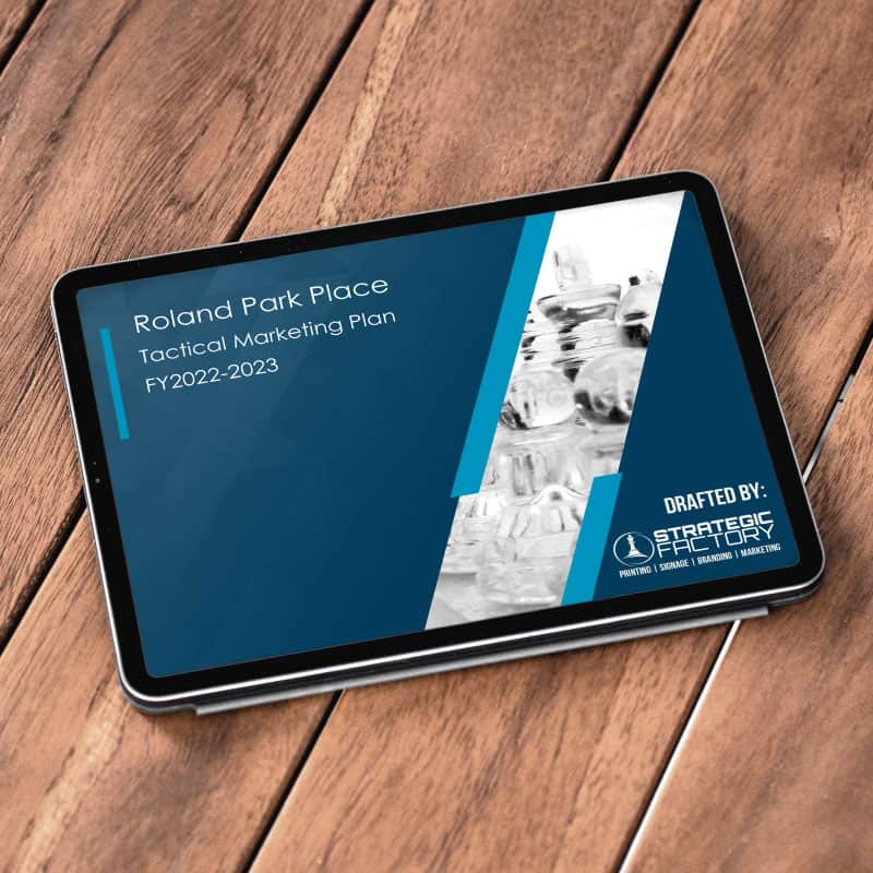 Roland Park Place Marketing Plan Title Slide