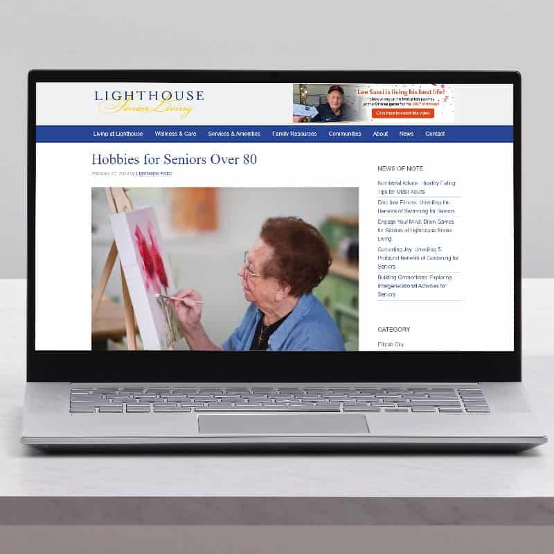 Lighthouse Senior Living Blog Content Hobbies over 80