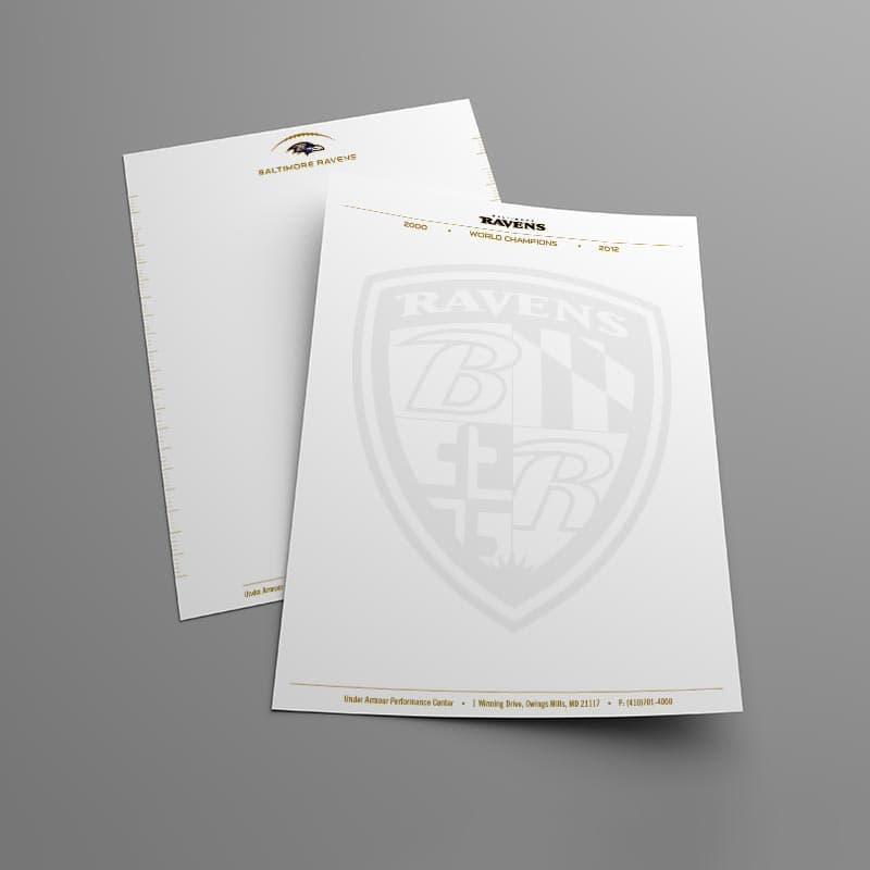 Baltimore Ravens Letterhead