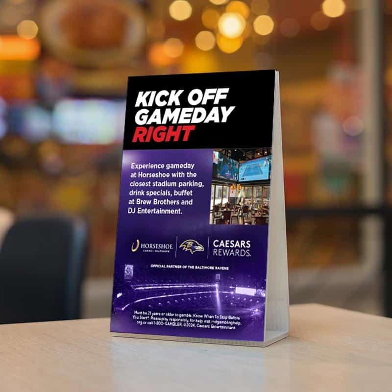Baltimore Ravens Table Tents