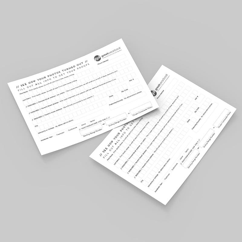 Greek Yearbook Composite Form