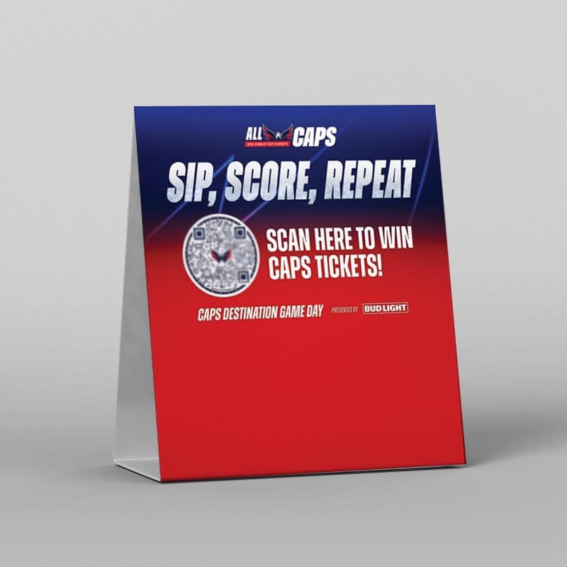 Monumental Sports & Entertainment Table Tents