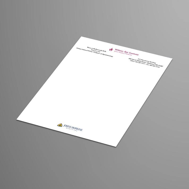 Johns Hopkins Letterhead