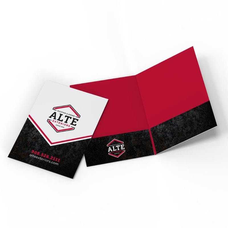 Alte Exteriors branded folders