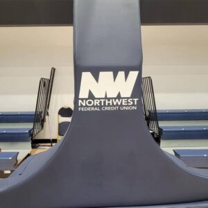 GW University Athletics Basketball Stanchion Graphics