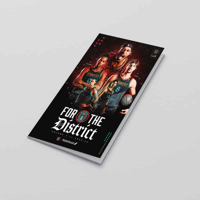 Washington Wizards gameday printed program