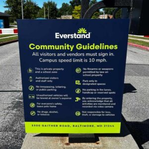 community guidelines signage