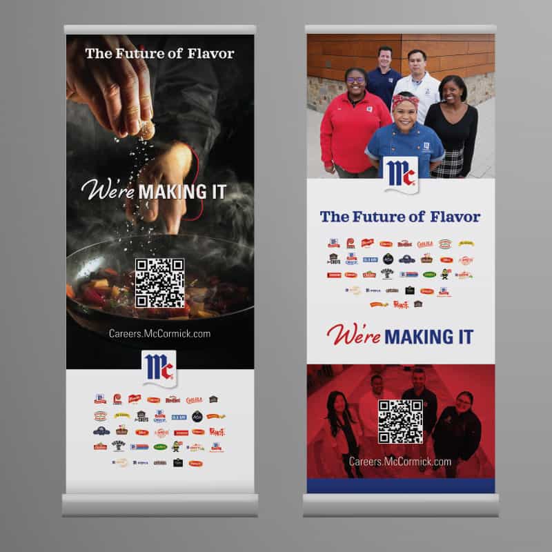 McCormick retractable banner displays