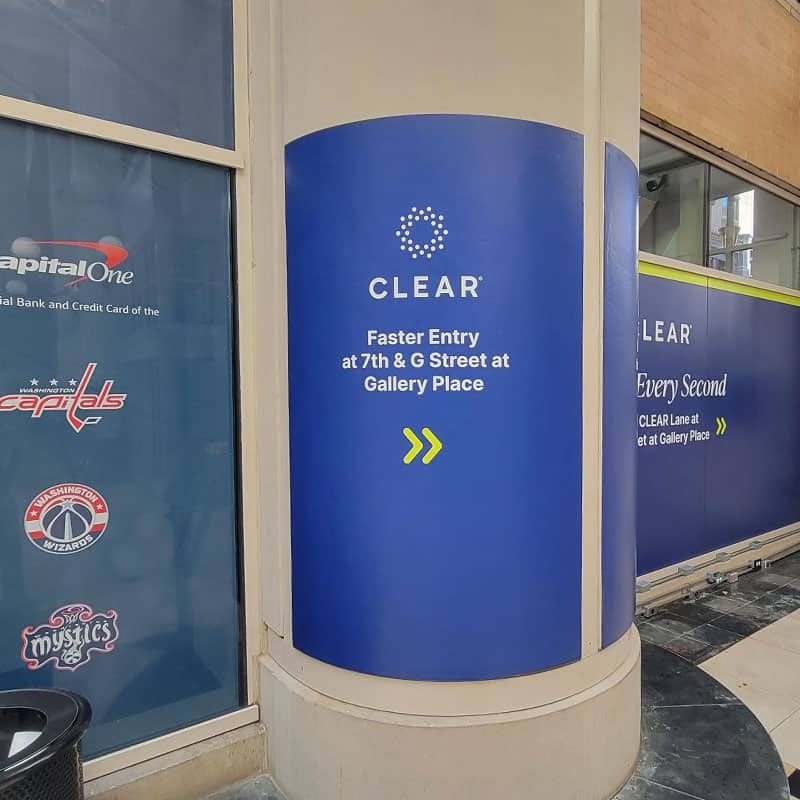 Capital One Arena vinyl pole and window wraps