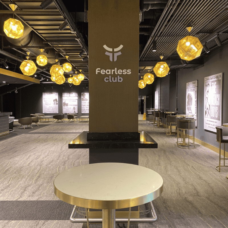 Dimensional Lettering for the Fearless Club at CFG Bank Arena